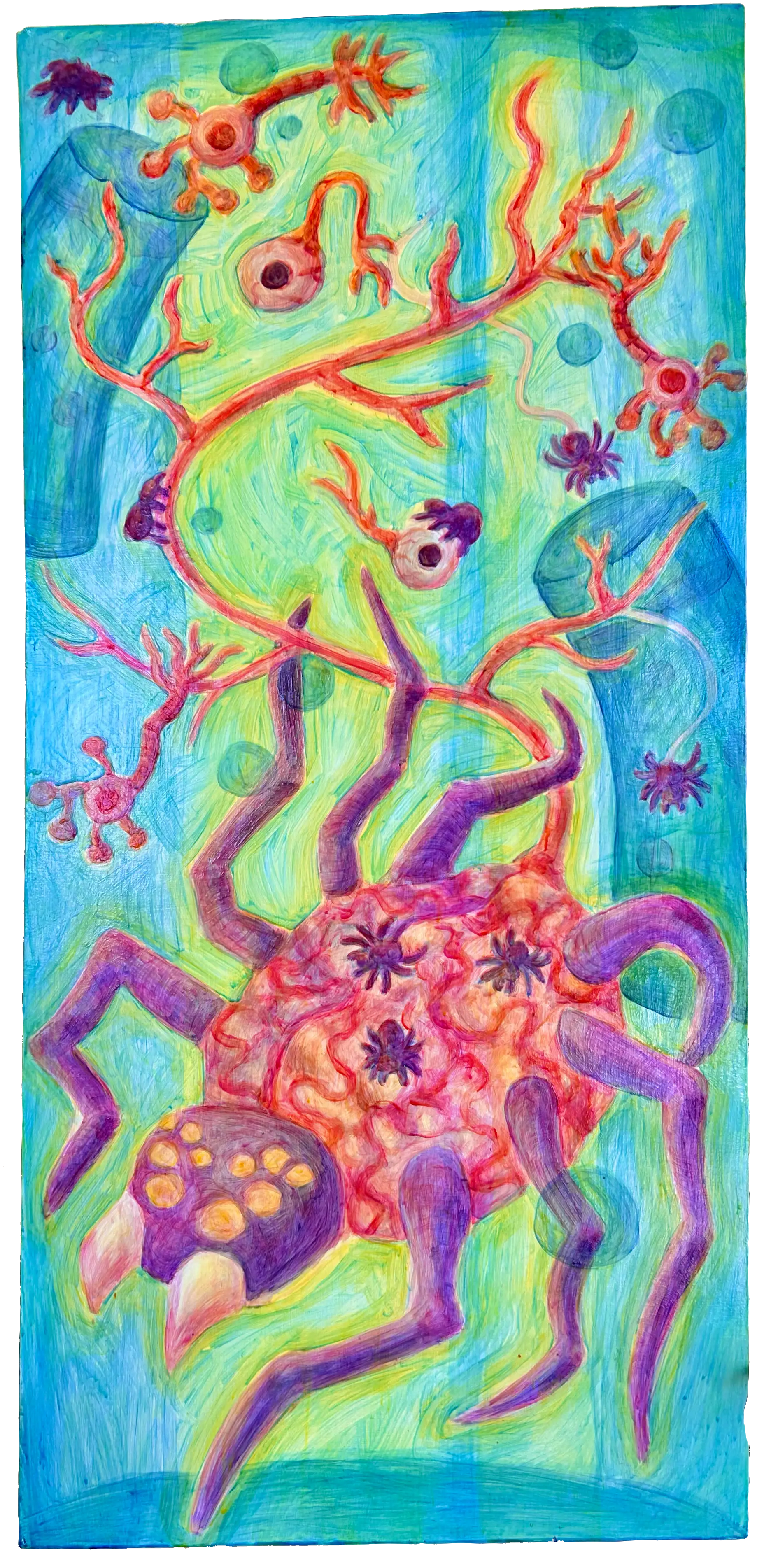 CNSpiders. Acrylic on canvas.